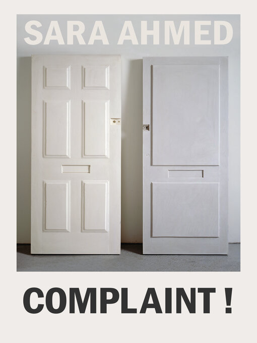 Title details for Complaint! by Sara Ahmed - Wait list